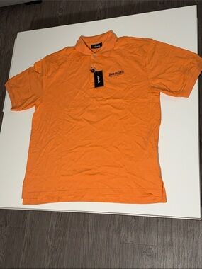 Ashworth Orange Short-Sleeve Polo with Chest Logo Size L/G